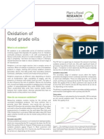 Oxidation of Food Grade Oils