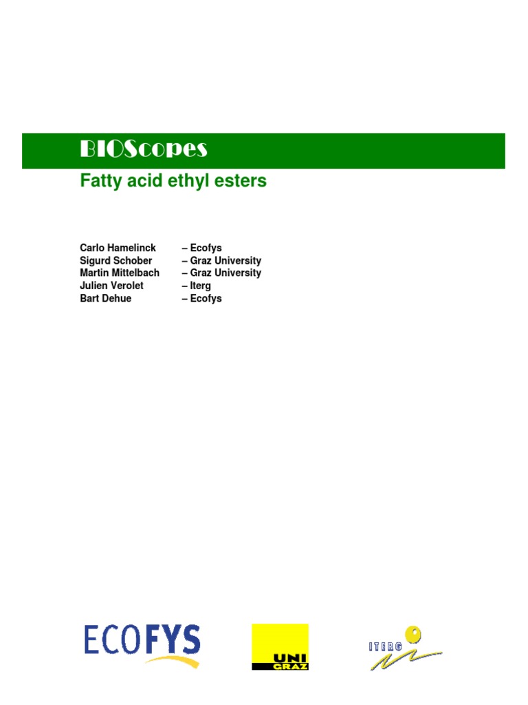 Fatty acid ethyl esters Biodiesel Biofuel Biodiesel