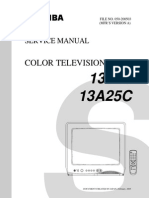 Service Manual for 13A25 and 13A25C Color Televisions