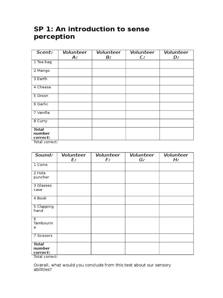 Introduction To Sense Perception How Reliable Are Our Senses | PDF