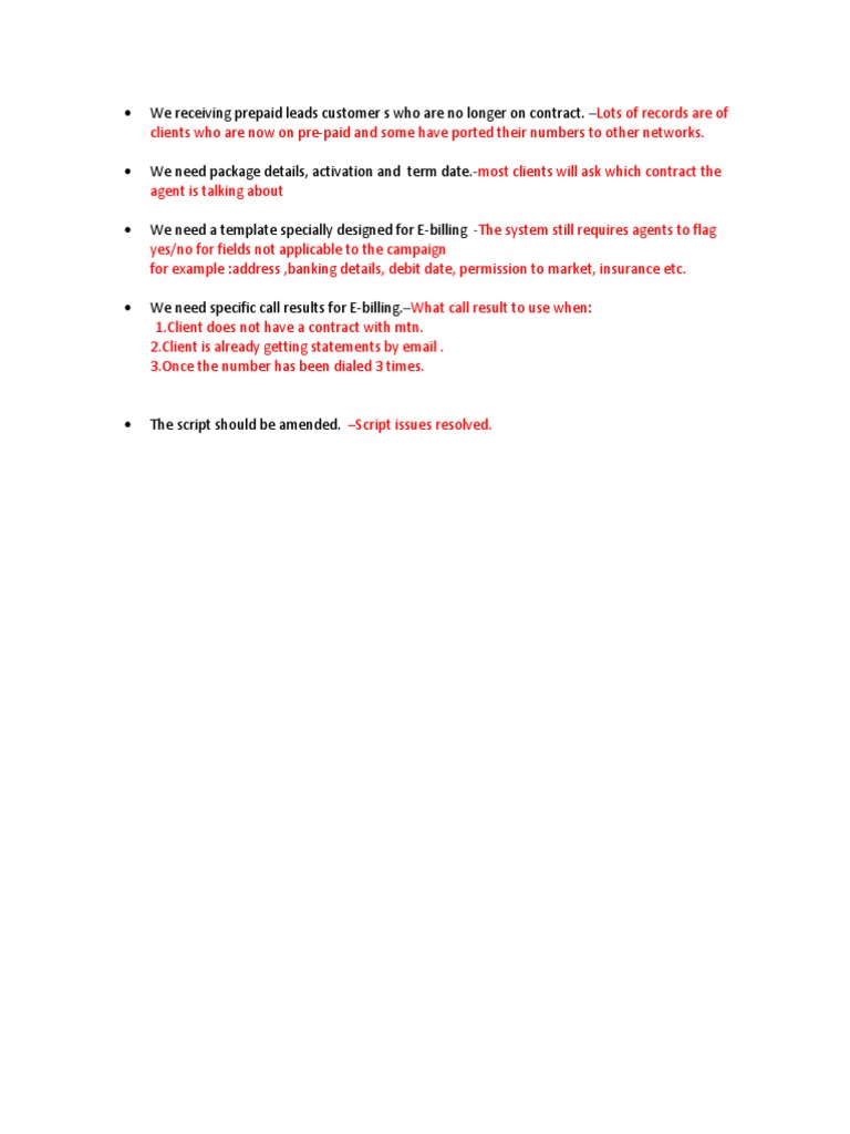 We Receiving Prepaid Leads Customer S Who Are No Longer On Contract | PDF