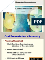 FG 03 Oral Presentation Part 1 Summary