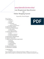Software Requirement Specification For Online Shopping System