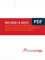 Business Continuity Management System Standards and Application For Incident Communication Plans