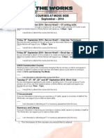 Courses at Moss Side September - 2014: 1. Tick The Boxes of The Courses You Would Like To Attend