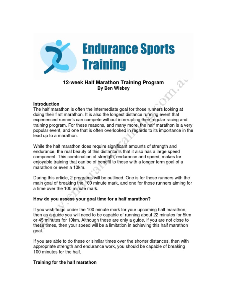 Training Program Considerations for Endurance Runners