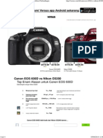 Canon EOS 600D Vs Nikon D3200 - Kamera Spesifikasi Perbandingan