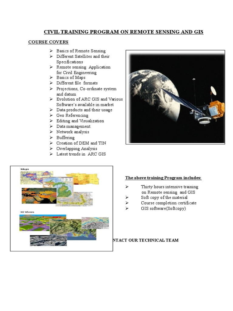 Civil Engineering GIS Training Program | PDF | Computers