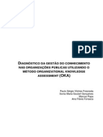 Artigo Diagnóstico Da Gestão Do Conhecimento Nas Organizações Públicas Utilizando o Método Organizational Knowledge Assessment Oka2