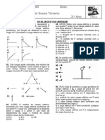 Avaliação de Física sobre Campo Elétrico