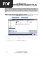 Download Tutorial 0 - Create a C Windows Forms Application Project using Visual Studio 2013 by Shiraazus Sadikin Ronju SN237993776 doc pdf