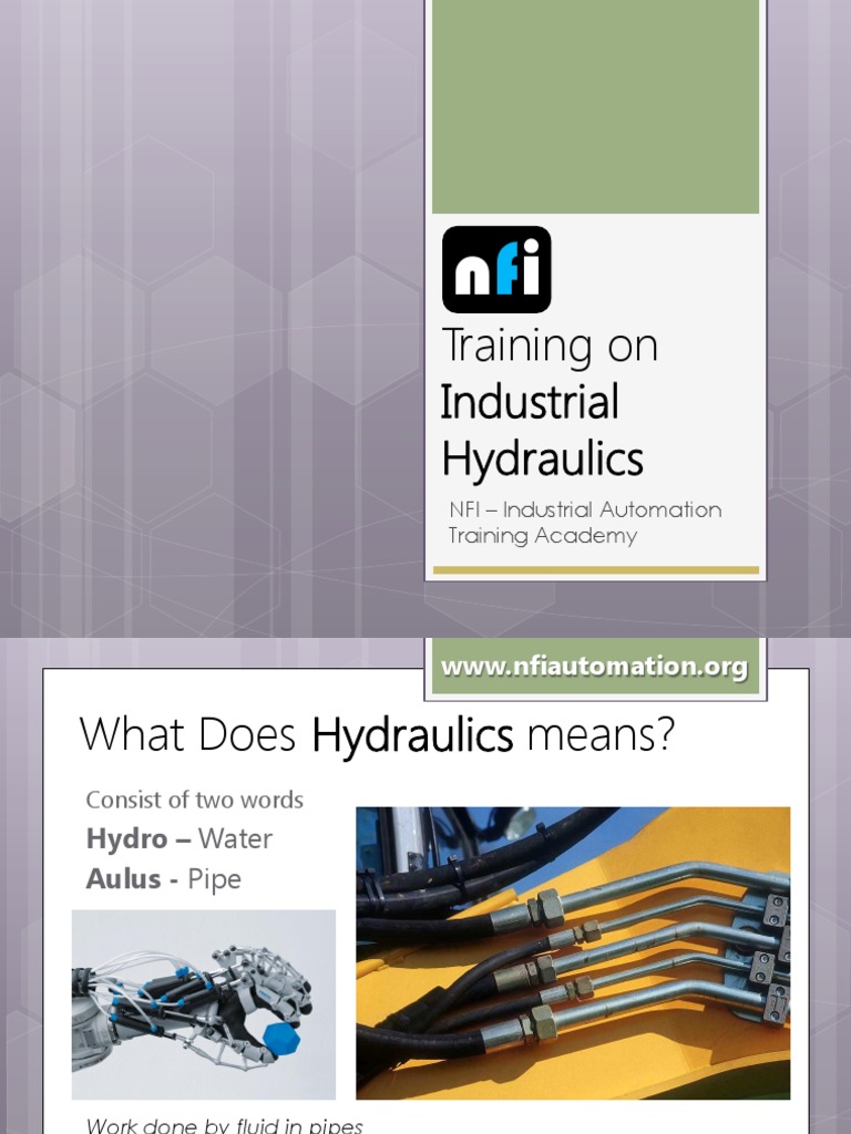 Industrial Hydraulics Training | PDF | Pump | Valve