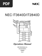 IT2840D 3640D Copier Operation Manual