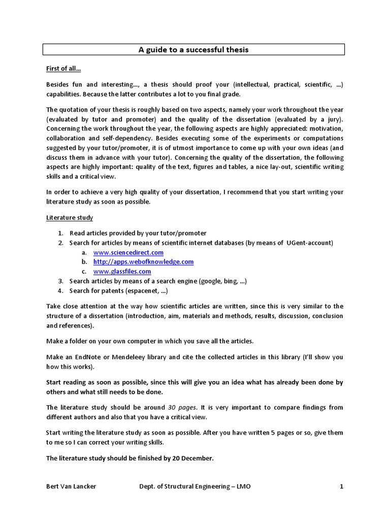 Thesis Writing Guide for Engineering Students | PDF | Thesis | Data ...