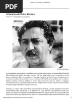 A Herança de Chico Mendes _ Blog Da Boitempo