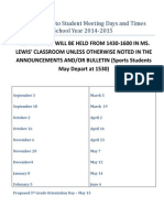 s2s Meeting Dates 2014 2015