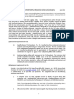 Sample Specification For Crosshole Sonic Logging (CSL) : April 2014