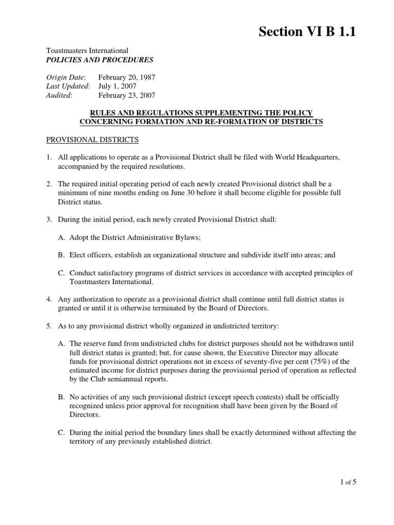 Section VI B 1.1 PDF Best Interests Board Of Directors