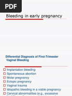 Bleeding in Early Pregnancy