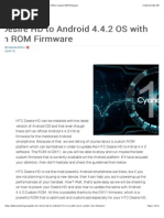 Download Update HTC Desire HD to Android 442 OS with CM11 Custom ROM Firmwarepdf by shizghul89b SN238006413 doc pdf