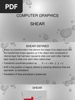 Computer Graphics Shear