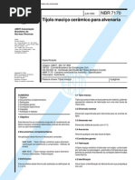 NBR 7170 - 1983 - Tijolo Maciço Ceramico para Alvenaria.