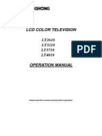 LCD Color Television LT2618 LT3218 LT3718 LT4018 Operation Manual
