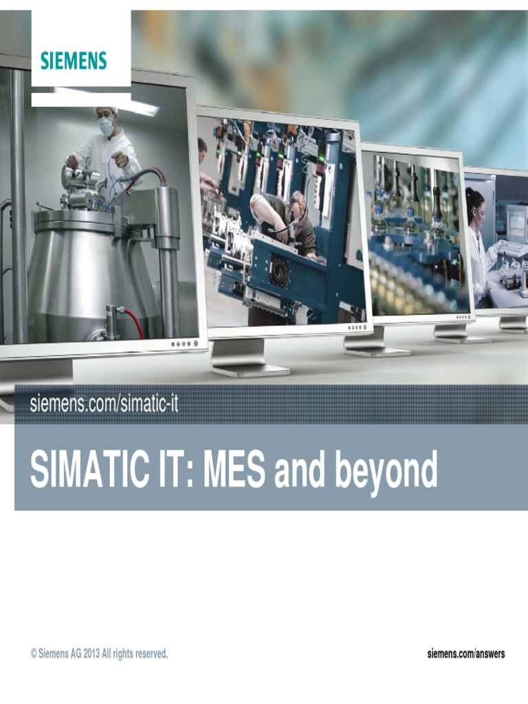 Simatic It Mes and Beyond | PDF | Enterprise Resource Planning ...