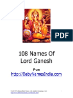 Ganapati Names