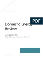 Domestic Energy Review: Assignment 1
