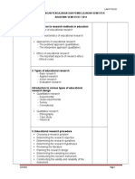 Introduction To Research Methods in Education: Rancangan Pengajaran Dan Pembelajaran Semester Akademik Semester 7 2014