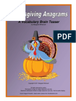 Thanksgivinganagrams