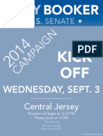 Booker Campaign Kickoff - Central Jersey