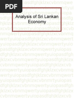 Analysis of Sri Lankan Economy