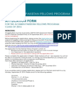 Acumen Pakistan Fellows Printable Application Form Class of 2015
