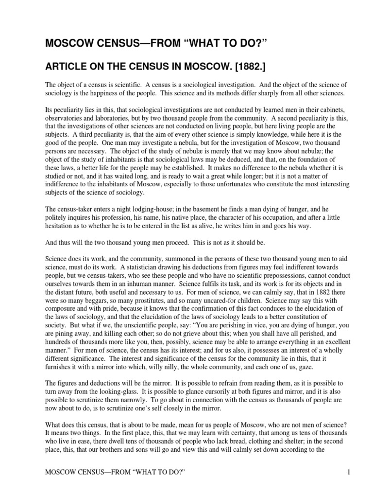 The Census in Moscow by Tolstoy, Leo, Graf, 18281910 Download Free PDF Project Gutenberg