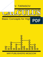 Tarasov Calculus Basic Concepts for Highschools