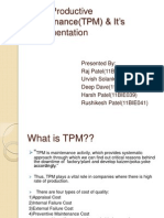 Total Productive Maintenance (TPM) & It S Implementation