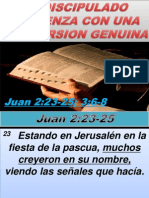 El Discipulado Comienza Con Una Conversion Genuina