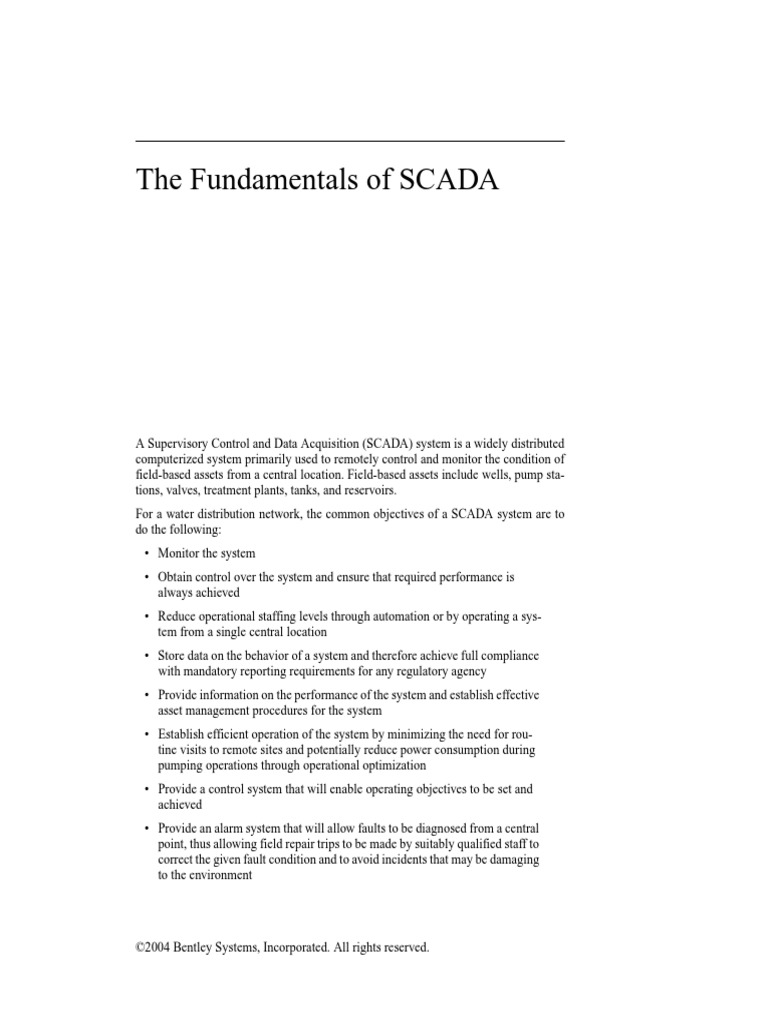 SCADA Fundamentals | PDF