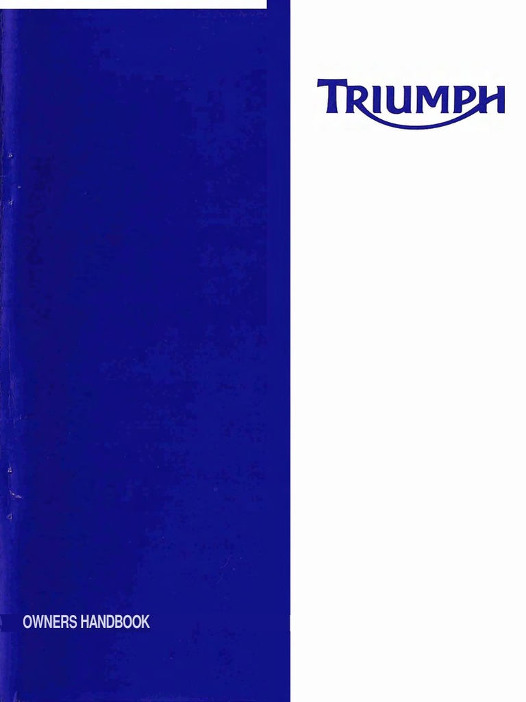 Triumph Daytona 675 Owners Manual | PDF | Motorcycle | Speed