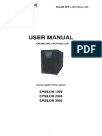 User Manual: EPSILON 1000 EPSILON 2000 EPSILON 3000