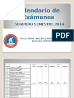 Calendario Examenes Derecho 2do Semestre 2014