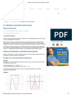 Dominio y Recorrido de Funciones