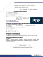 Ficha de Informação de Segurança de Produtos Químicos (Àcido Sulfurico)