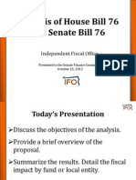HB-SB76 Presentation to Senate Finance 10-15-2013