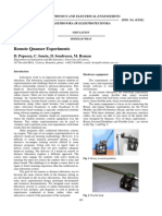 41 ISSN 1392-1215 Remote Quanser Experiments