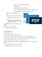 Chapters 7, 8, and 13 - Biotechnology