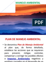 Plan de Manejo Ambiental. 2013 RC