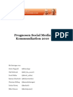 Social Media Communication Forecast 2010